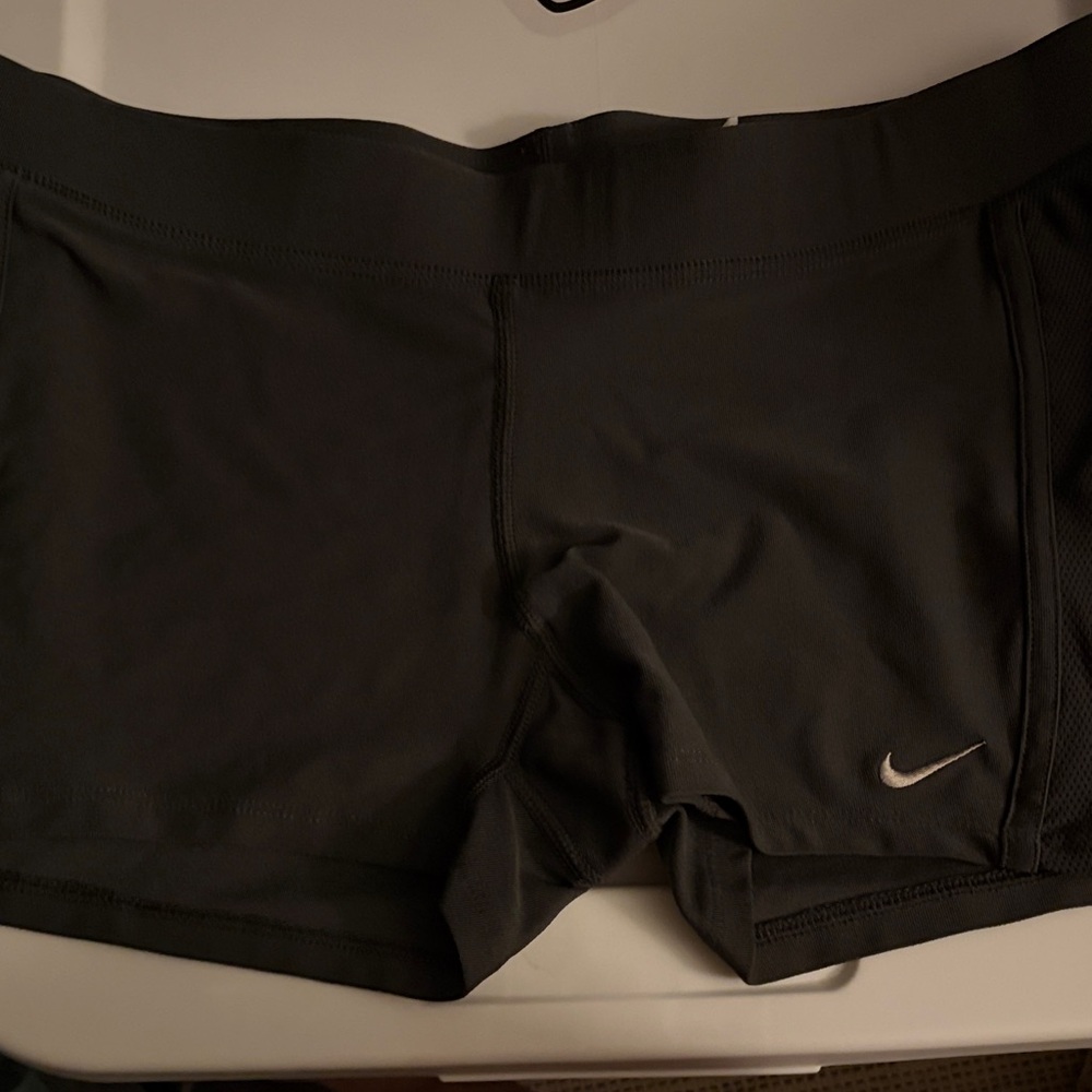 Nike Black Performance Swim/Compression Shorts with White Swoosh